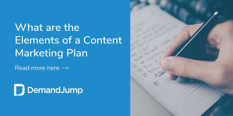 what are the elements of a content marketing plan