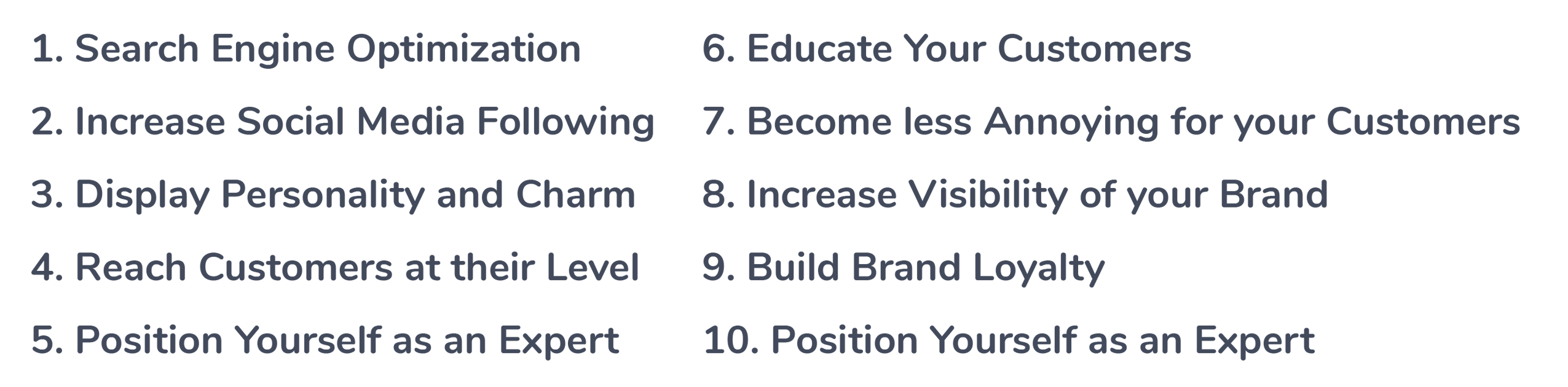 top ten benefits of content marketing