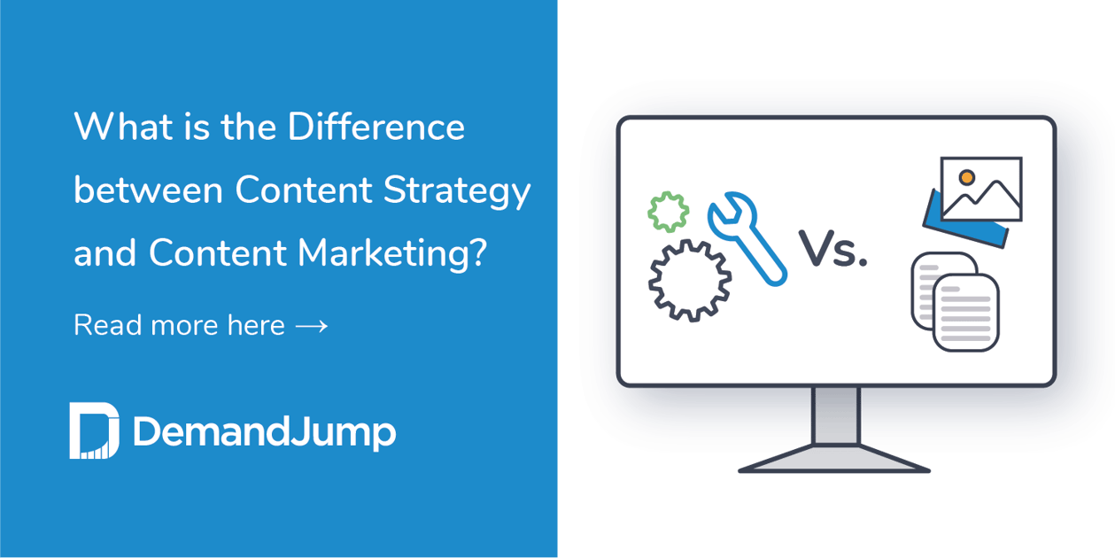 the difference between content strategy and content marketing