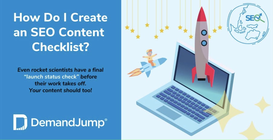 creating an seo content checklist title card