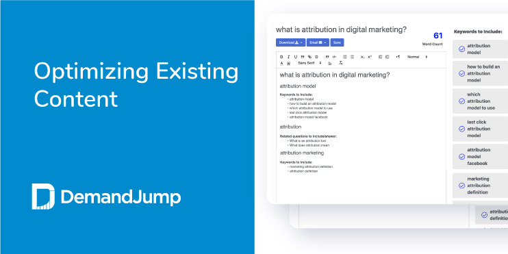 optimizing existing content