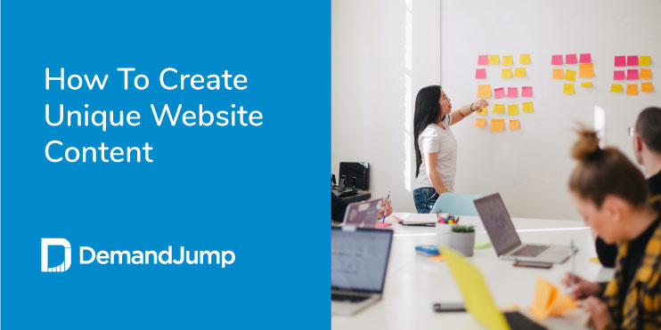 how to make unique content for a website