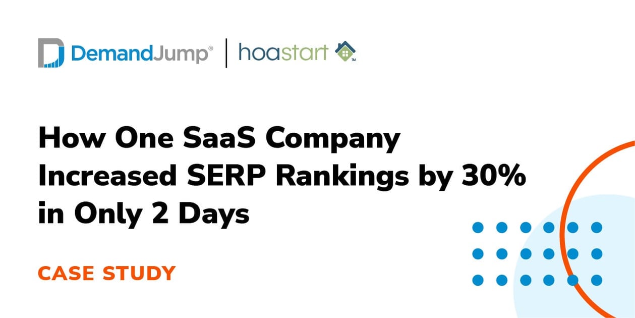 Increased SERP rankings in 2 days card