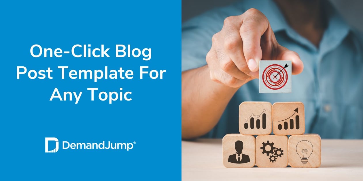 One-click blog post template for any topic header