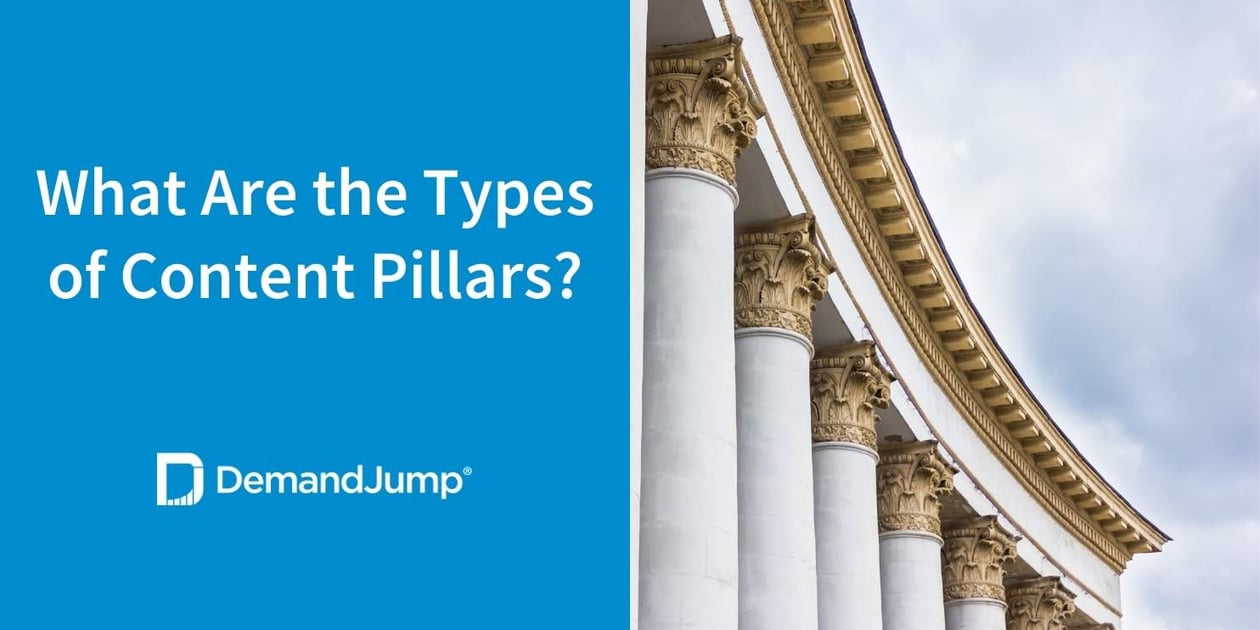 What are the types of content pillars?